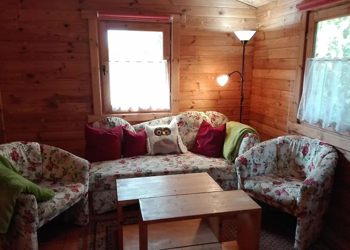 Ferienhaus Hof Kranichweide, Holzblockhaus Saal