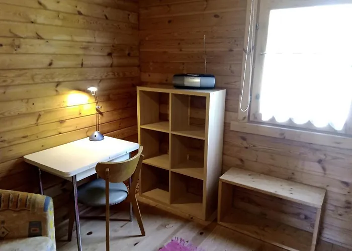 Ferienhaus Hof Kranichweide, Holzblockhaus Saal