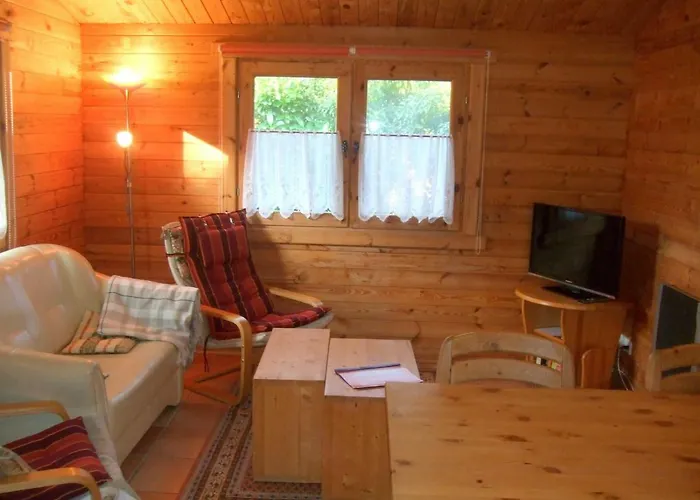 Hof Kranichweide, Holzblockhaus Ferienhaus Saal